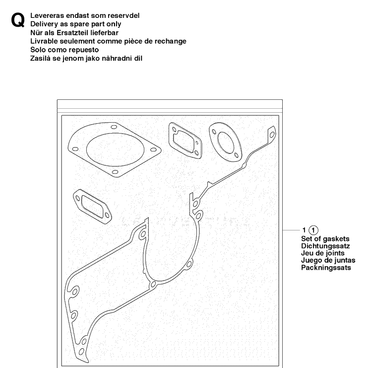 Assembly Diagram and Parts List for 272XP 20091400001-20163200000 Husqvarna Chainsaw