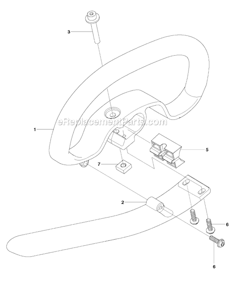 Handle Diagram and Parts List for 226RJ 2012-06 Husqvarna Brush Cutter