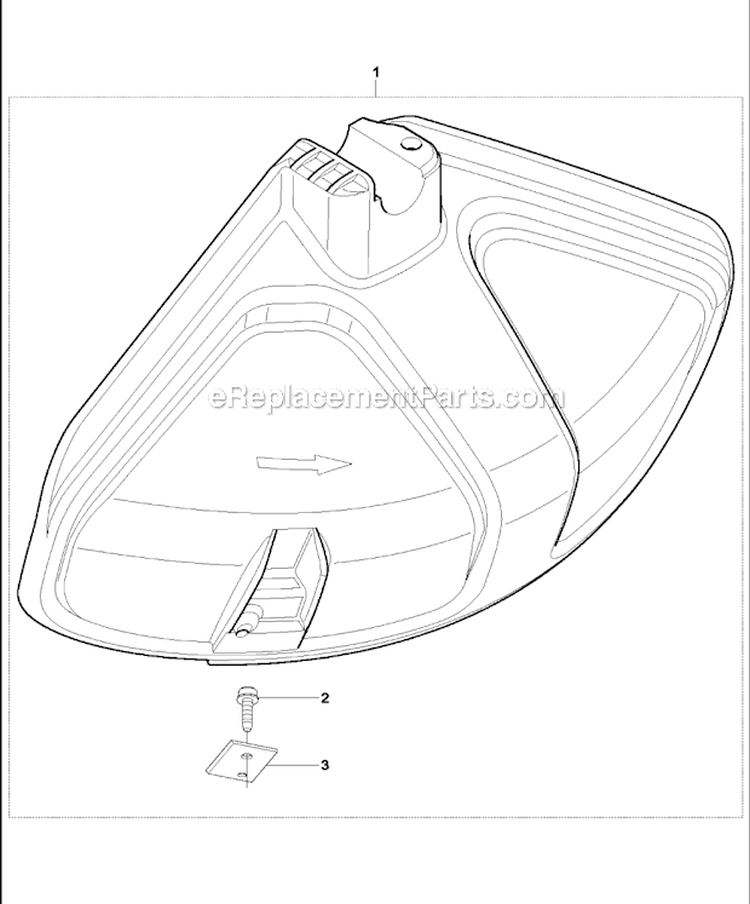 Guards Diagram and Parts List for 226R 2009-01 Husqvarna Brush Cutter