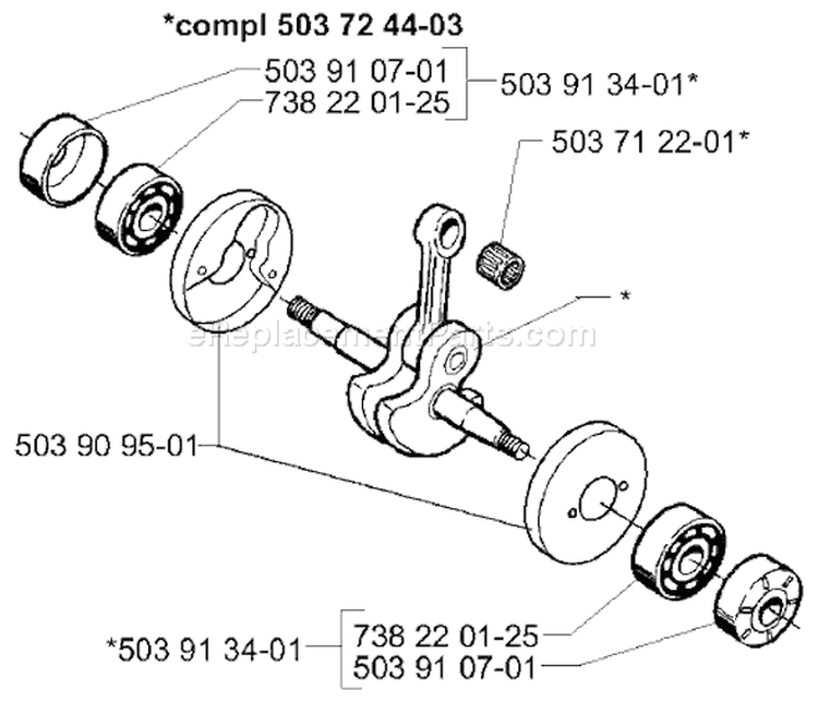 Page F Diagram and Parts List for 227RD 227 RD 1999-09 Husqvarna Trimmer