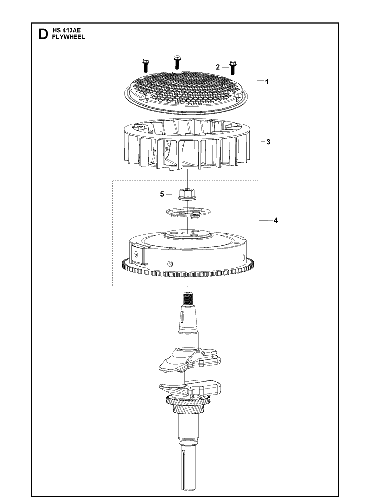 Flywheel Diagram and Parts List for 529666001 2021-01 Husqvarna Engine