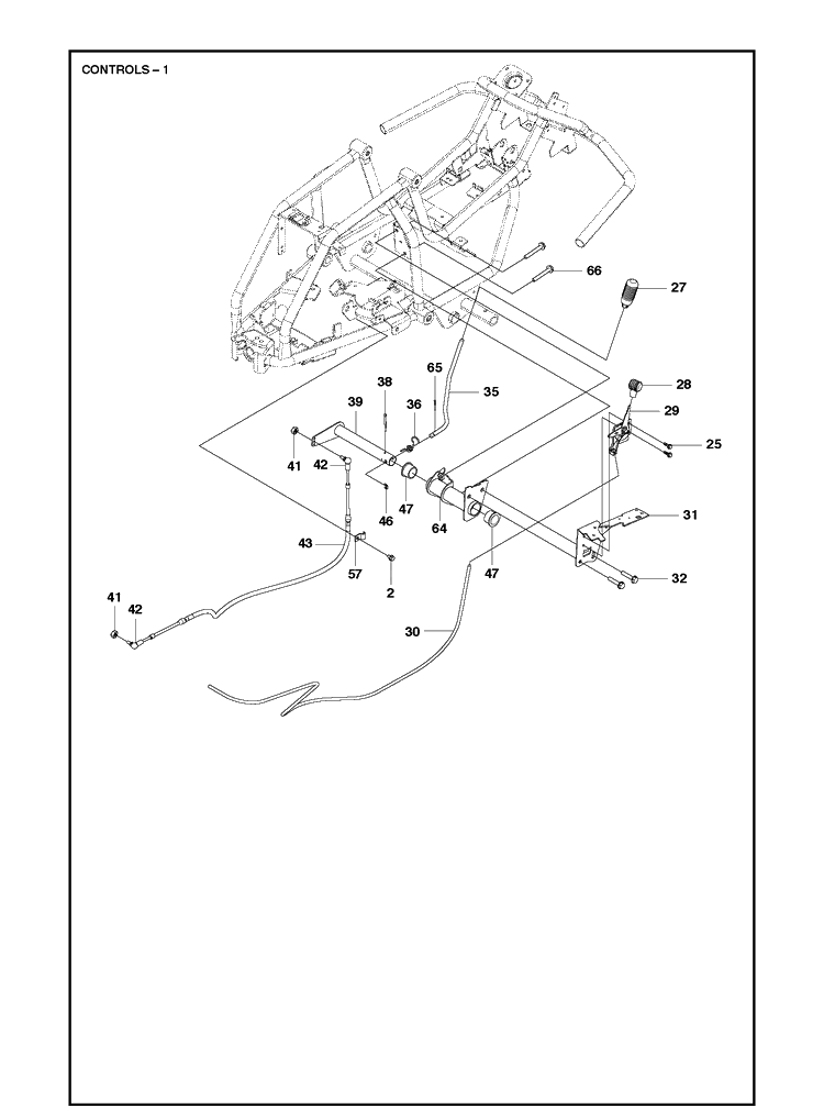 Controls Diagram and Parts List for R112C5 (967178502)(2021-01) Husqvarna Lawn Mower