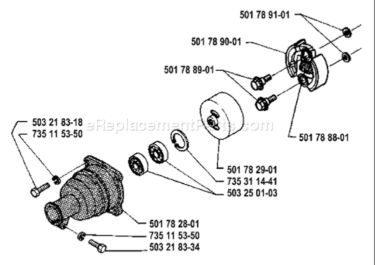 Page D Diagram and Parts List for 22R 22 R 1986-10 Husqvarna Trimmer