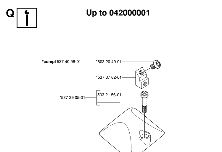 Service Updates Diagram and Parts List for 334T 20063600001-Current Husqvarna Chainsaw