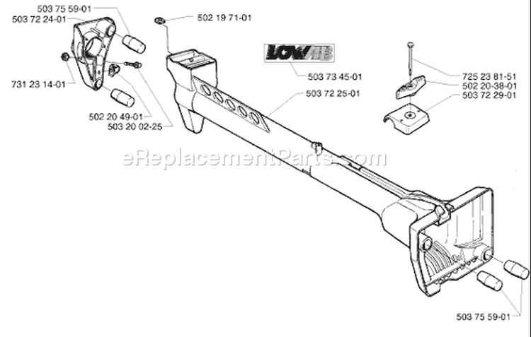 Page J Diagram and Parts List for 232RD 232 RD 1998-01 Husqvarna Trimmer