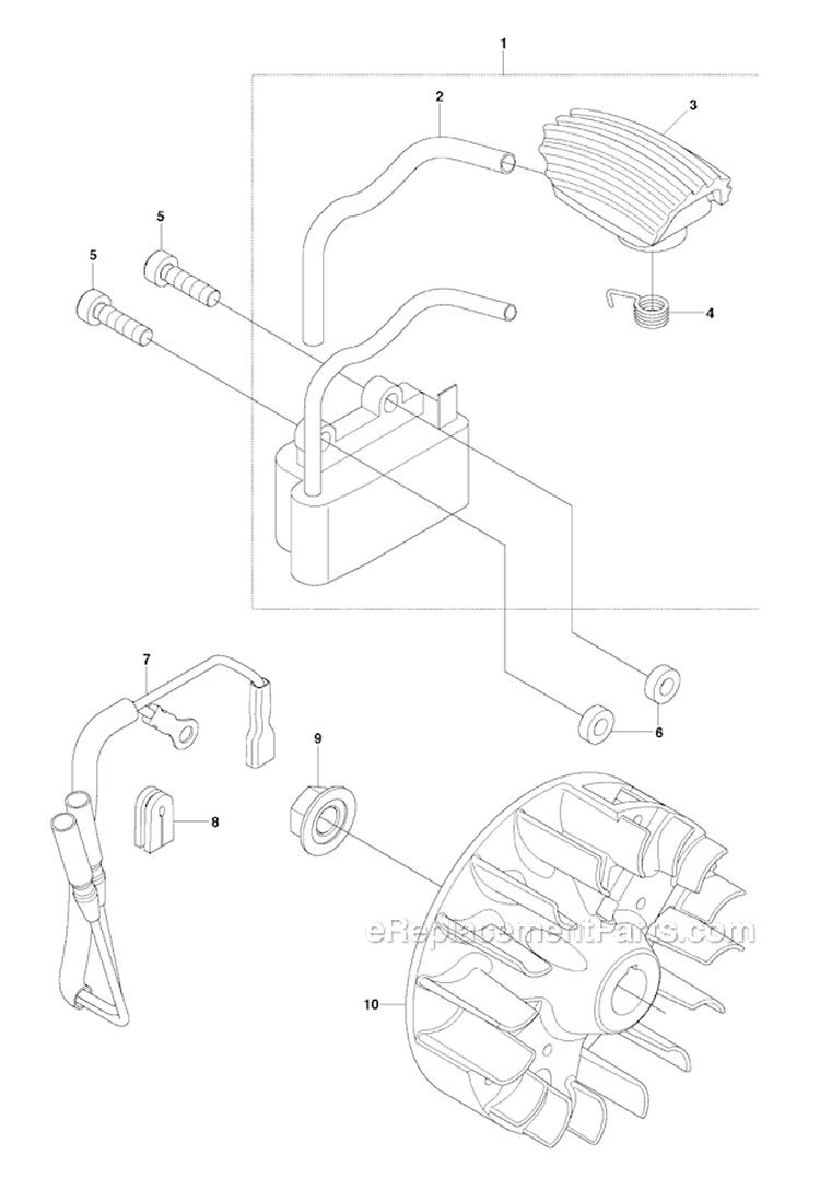 Page M Diagram and Parts List for 233RJ 2009-01 Husqvarna Brush Cutter