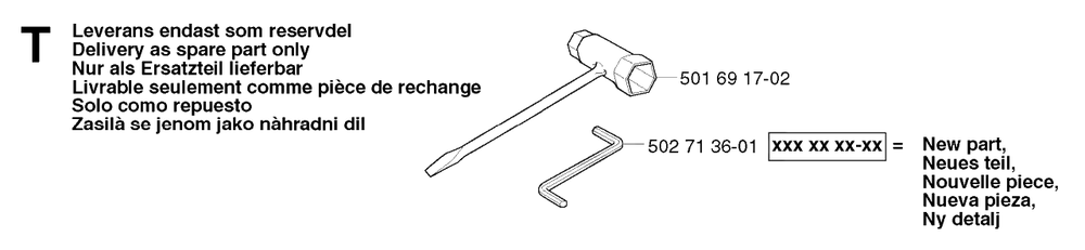 Accessories Diagram and Parts List for R13 2003-01 Husqvarna Lawn Tractor