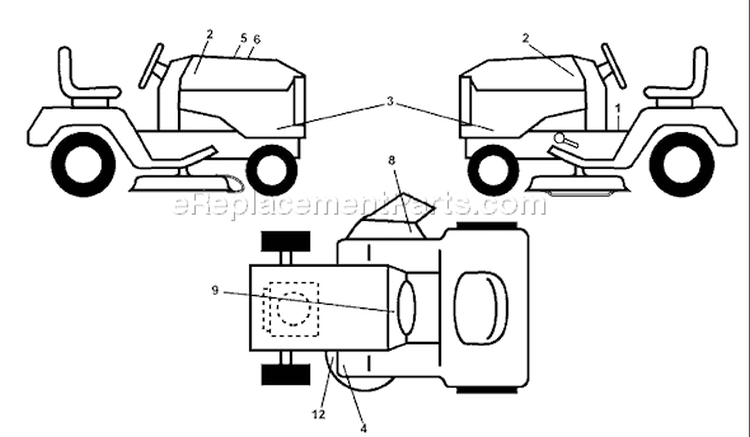 Page B Diagram and Parts List for 2346XLS 2346 XLS 96043004500 -2008-01 Husqvarna Lawn Tractor