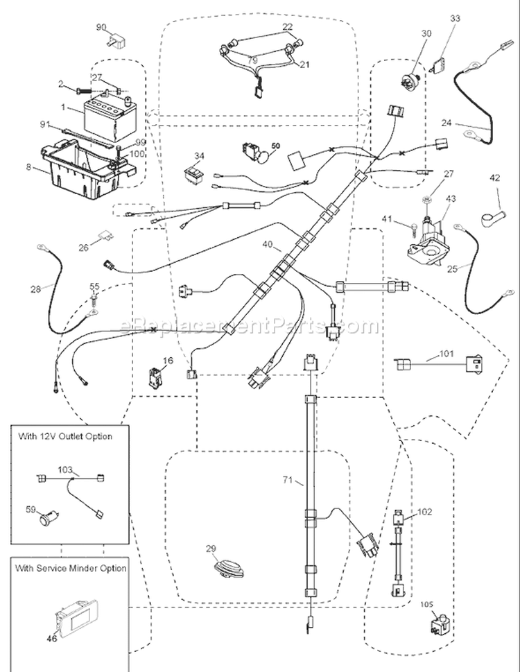 Page D Diagram and Parts List for 2348LS 2348 LS 96043004400 -2008-01 Husqvarna Lawn Tractor