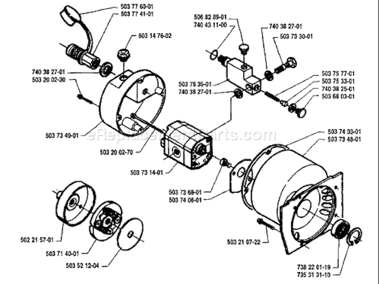 Page E Diagram and Parts List for 235P 235 P 1995-01 Husqvarna Pole Saw