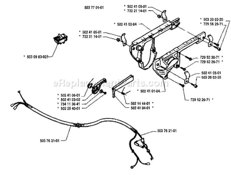 Page G Diagram and Parts List for 235P 235 P 1995-01 Husqvarna Pole Saw