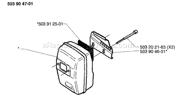 Page N Diagram and Parts List for 235P 235 P 1997-02 Husqvarna Pole Saw