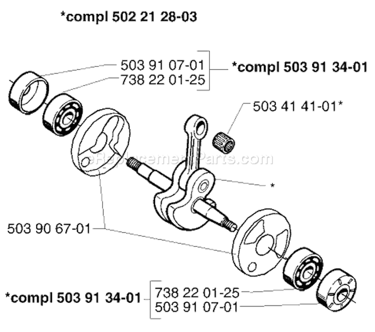 Page F Diagram and Parts List for 232RD 232 RD 1998-01 Husqvarna Trimmer
