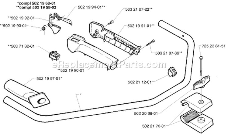 Page I Diagram and Parts List for 235R 235 R 1998-01 Husqvarna Trimmer