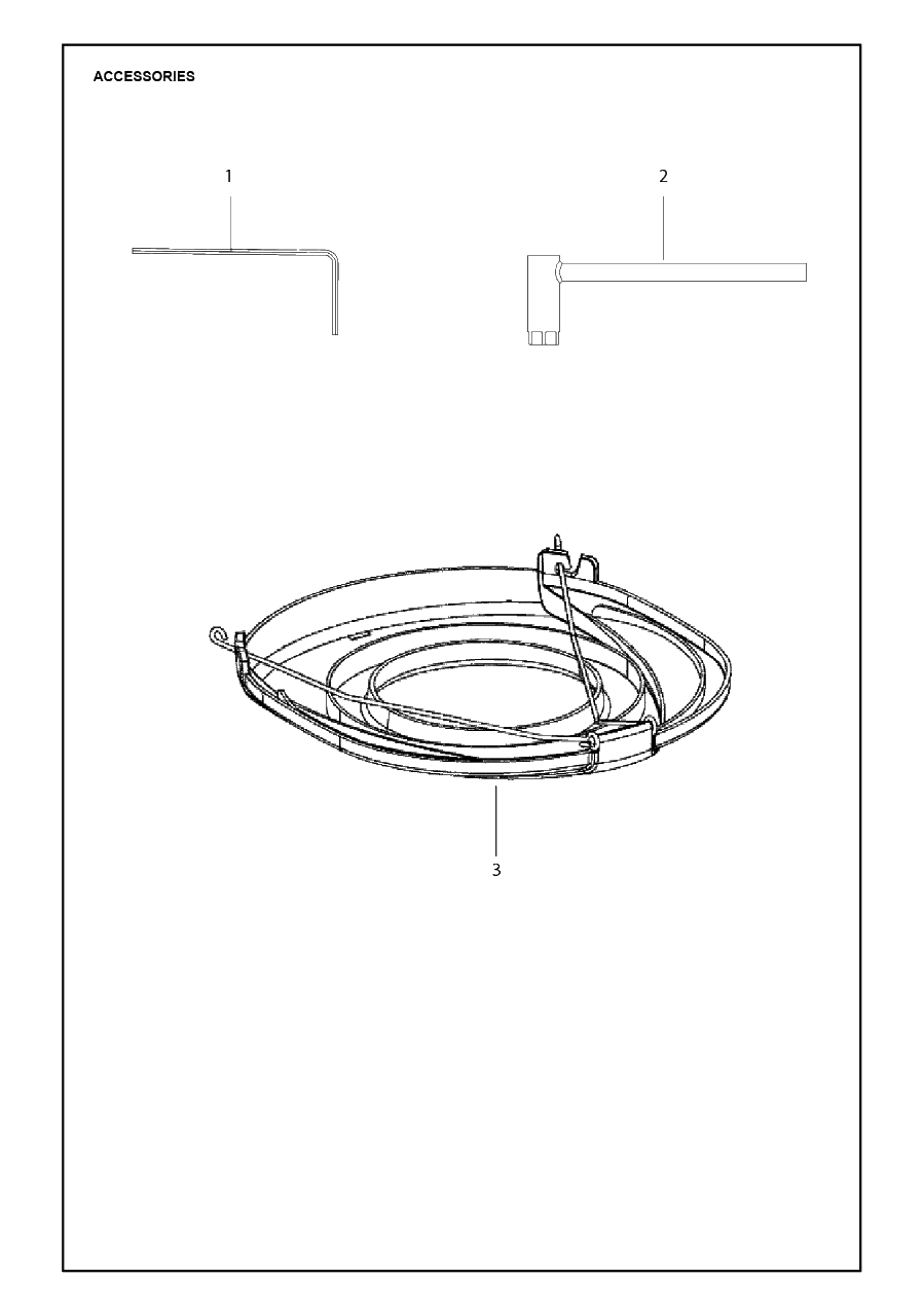 Accessories Diagram and Parts List for 125R 20082200001 & Above Husqvarna Trimmer