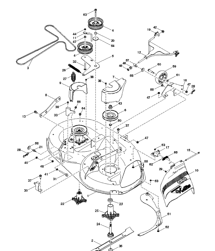 Mower Deck / Cutting Deck Diagram and Parts List for Z142 (96792480100)(2018-10) Husqvarna Lawn Mower