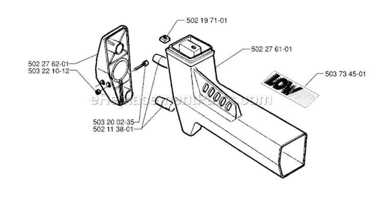 Tower Diagram and Parts List for 240R 1996-06 Husqvarna Brush Cutter