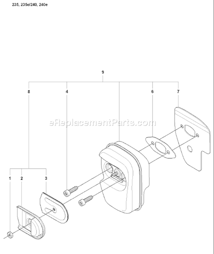 Page I Diagram and Parts List for 240 2008-01 Husqvarna Chainsaw