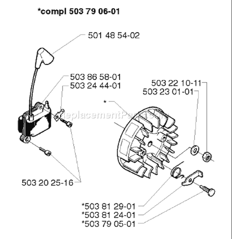Page K Diagram and Parts List for 240L 240 L 1998-11 Husqvarna Trimmer