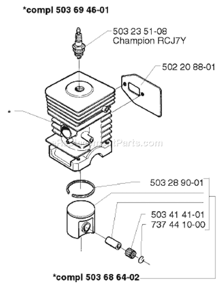 Page M Diagram and Parts List for 240L 240 L 1998-11 Husqvarna Trimmer