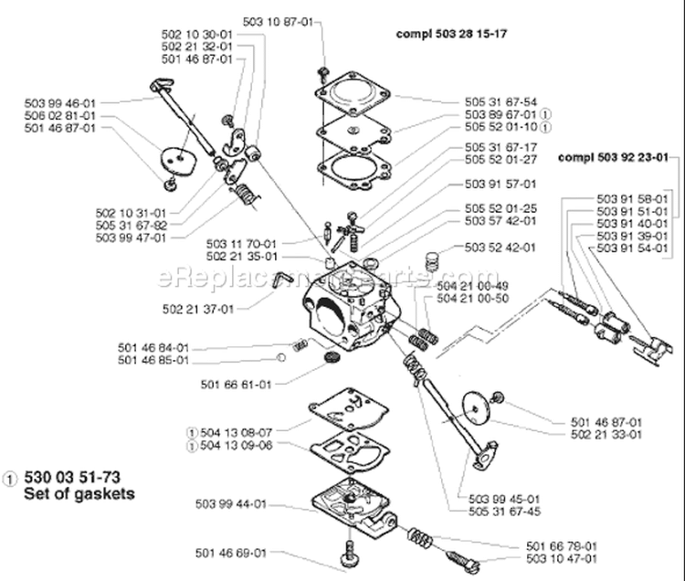 Page C Diagram and Parts List for 240L 240 L 1998-11 Husqvarna Trimmer
