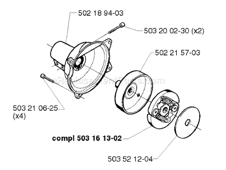 Page D Diagram and Parts List for 240L 240 L 1998-11 Husqvarna Trimmer