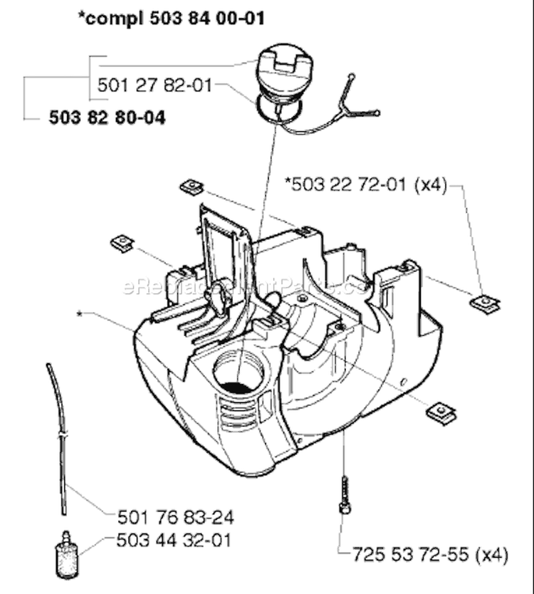 Page F Diagram and Parts List for 240L 240 L 1998-11 Husqvarna Trimmer