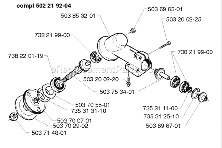 Page H Diagram and Parts List for 240L 240 L 1998-11 Husqvarna Trimmer