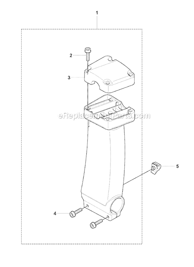 Tower Diagram and Parts List for 241R 2007-11 Husqvarna Brush Cutter