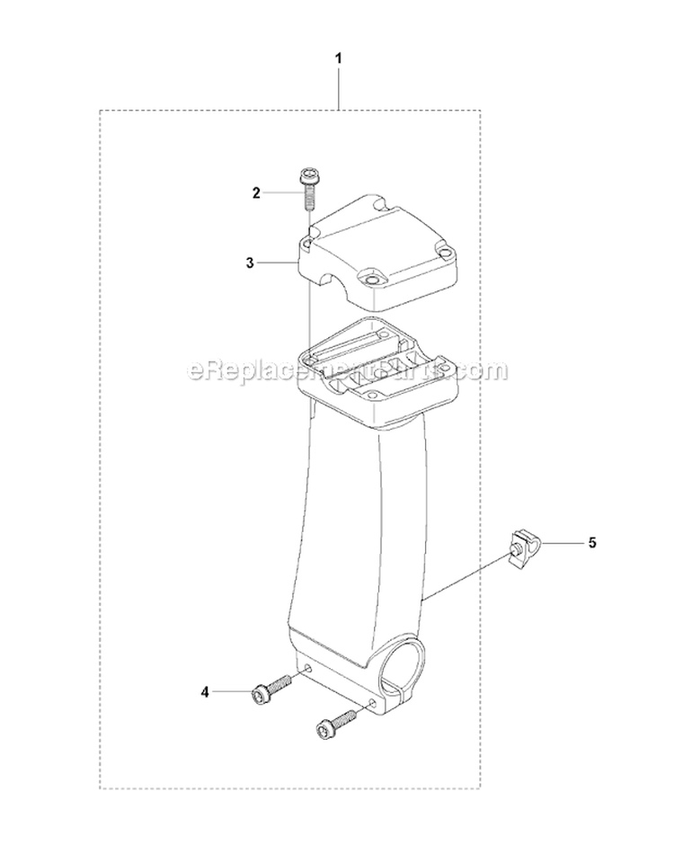 Tower Diagram and Parts List for 241R 2009-09 Husqvarna Brush Cutter