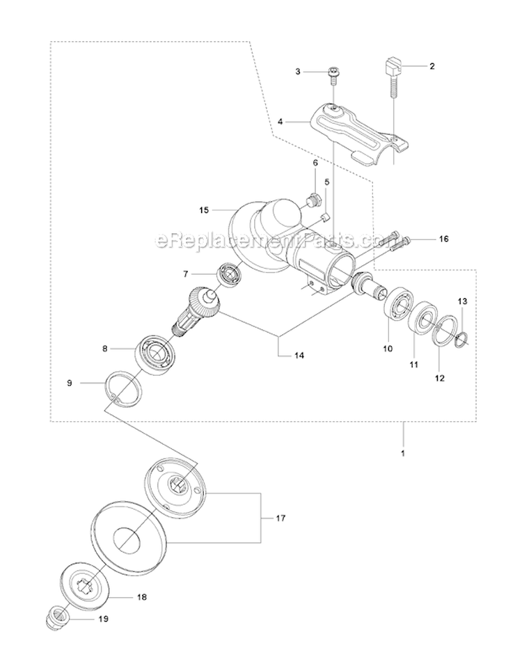 Bevel Gear 2 Diagram and Parts List for 241R 2010-11 Husqvarna Brush Cutter