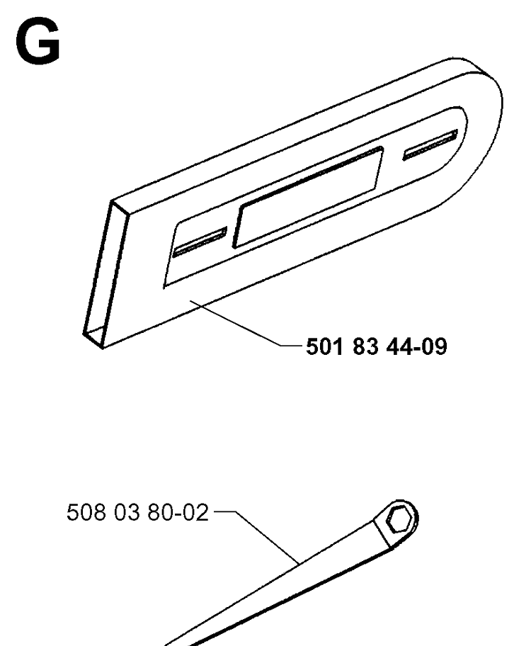 Accessories Diagram and Parts List for 1600 19984000001-Current Husqvarna Chainsaw