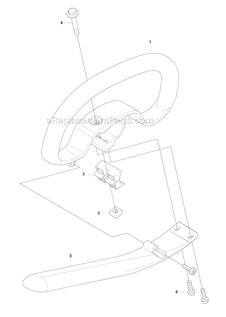 Handle Diagram and Parts List for 243RJ 2009-03 Husqvarna Brush Cutter