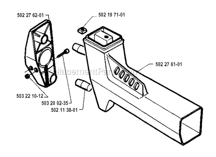 Tower Diagram and Parts List for 245RX 1994-04 Husqvarna Brush Cutter