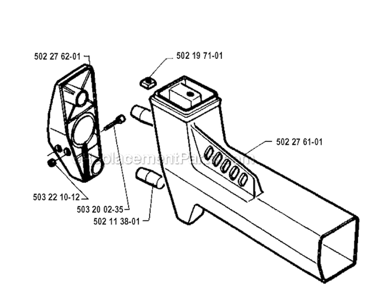 Tower Diagram and Parts List for 245R 1994-04 Husqvarna Brush Cutter