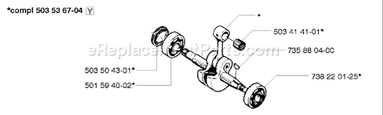 Page E Diagram and Parts List for 246 1994-12 Husqvarna Chainsaw