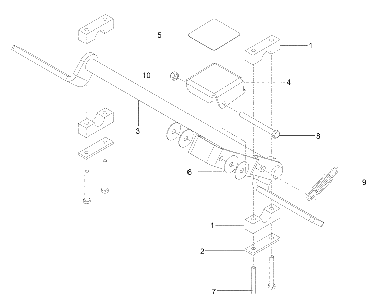Parking Brake Diagram and Parts List for WHF6123 (966947007)(2009-09) Husqvarna Lawn Mower