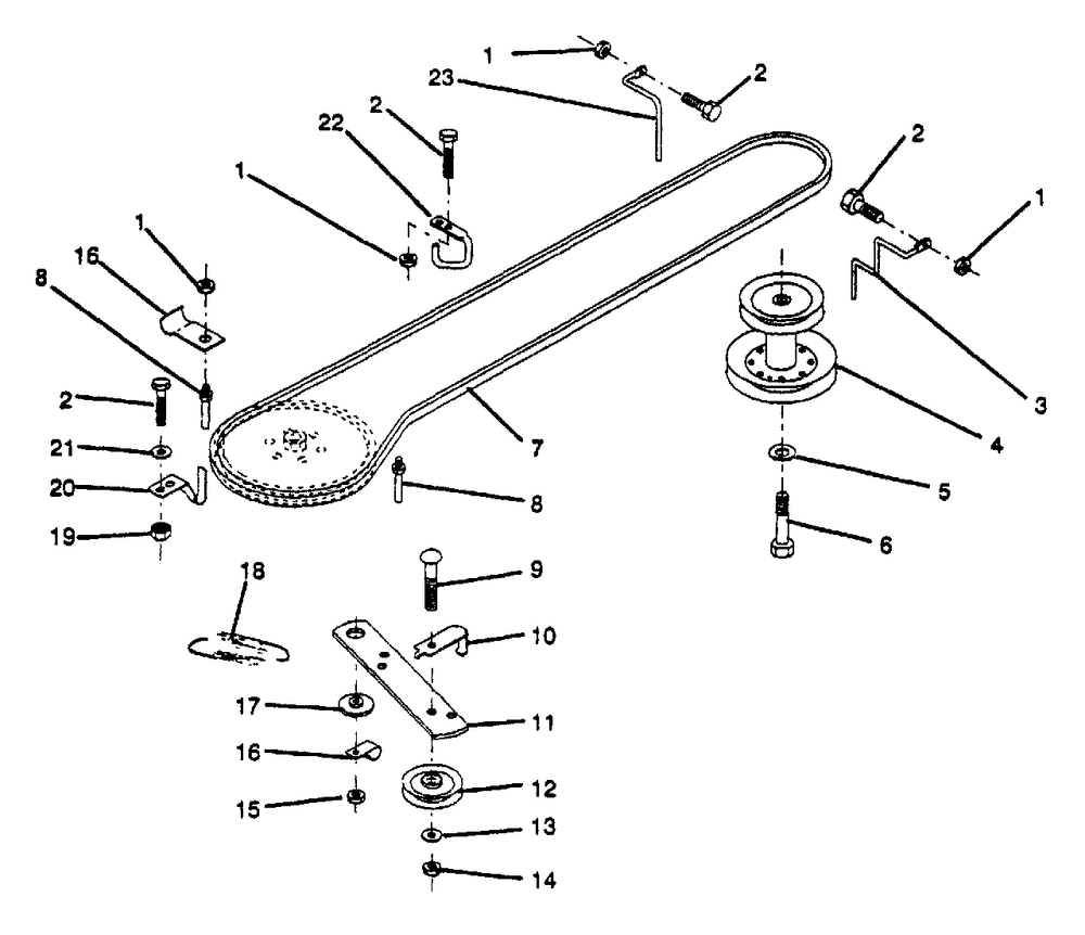 Ground Drive Diagram and Parts List for LT112 (954000191-A)(1990-11) Husqvarna Lawn Tractor