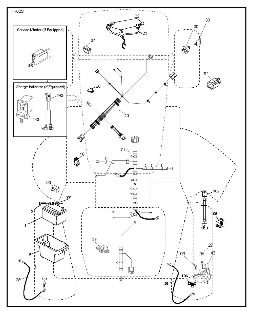Electrical Diagram and Parts List for YTH21546  Husqvarna Lawn Tractor