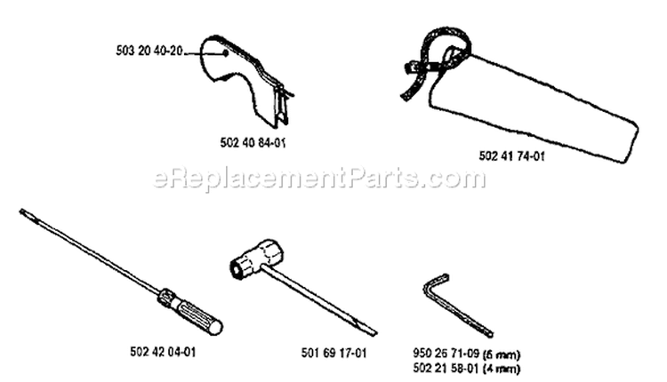 Page A Diagram and Parts List for 250PS 250 PS 1994-02 Husqvarna Pole Saw