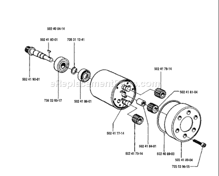 Page N Diagram and Parts List for 250PS 250 PS 1994-02 Husqvarna Pole Saw