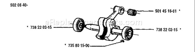 Page F Diagram and Parts List for 250PS 250 PS 1994-02 Husqvarna Pole Saw