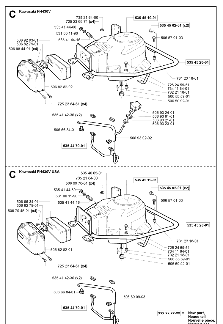 Engine Diagram and Parts List for PR15 2003-01 Husqvarna Lawn Mower