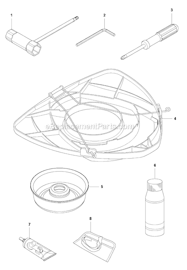 Accessories 1 Diagram and Parts List for 253RB 2010-03 Husqvarna Brush Cutter