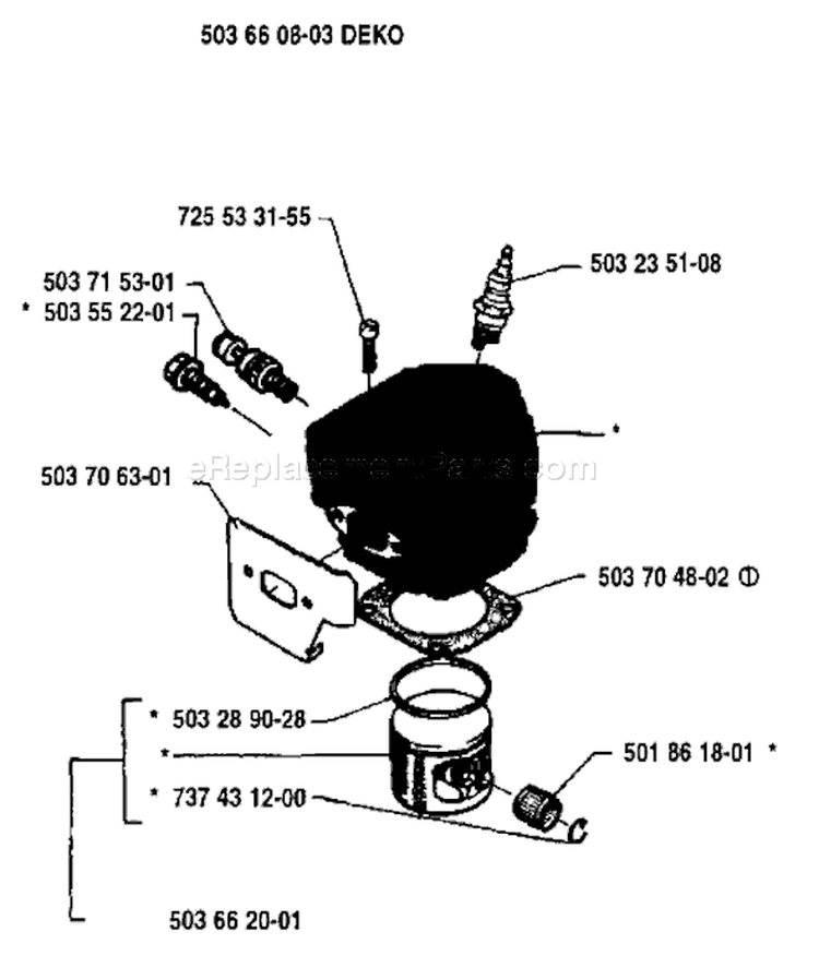 Page I Diagram and Parts List for 257 1994-06 Husqvarna Chainsaw