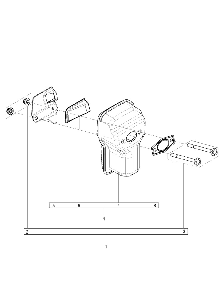 Muffler Diagram and Parts List for 120 (967067902)(20162300001-Current) Husqvarna Chainsaw