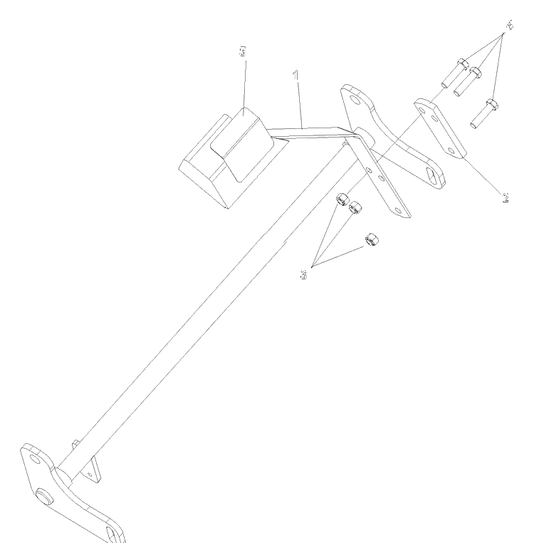 Lift Pedal Diagram and Parts List for IZ4817KAA (968999231) S/N 033600000 & Up)(2004-09) Husqvarna Lawn Tractor