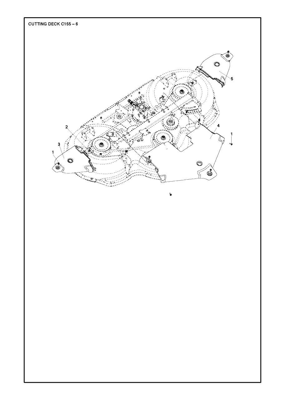 61-Inch/155cm Cutting Deck 4 Diagram and Parts List for C155 (967293901)(2019-09) Husqvarna Lawn Tractor Accessories