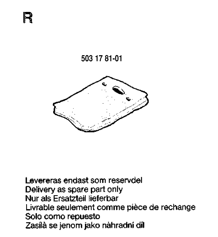 Accessories Diagram and Parts List for 288 19911400001-19933600000 Husqvarna Chainsaw