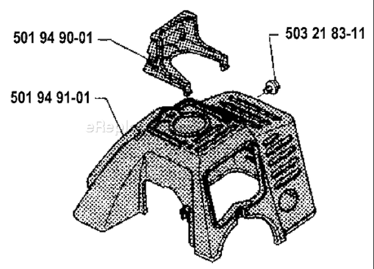 Page D Diagram and Parts List for 25R 25 R 1986-10 Husqvarna Trimmer